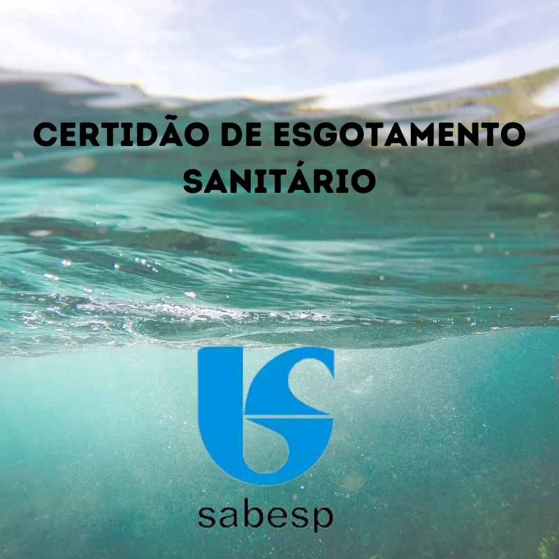Certidão de esgotamento sanitário sabesp